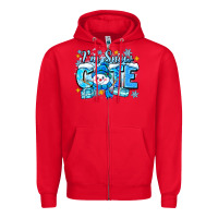 Red i'm snow cute Zipper Hoodie - Zillion Design Studio