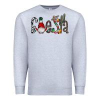 Heather Grey fiesta Premium Sweatshirt - CowhideDigitalArt