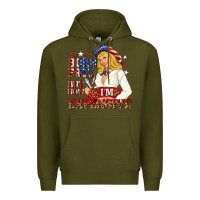 Army Green born free but now im expensive Premium Hoodie - NancyCooperArtShop