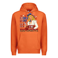 Carrot born free but now im expensive Premium Hoodie - NancyCooperArtShop