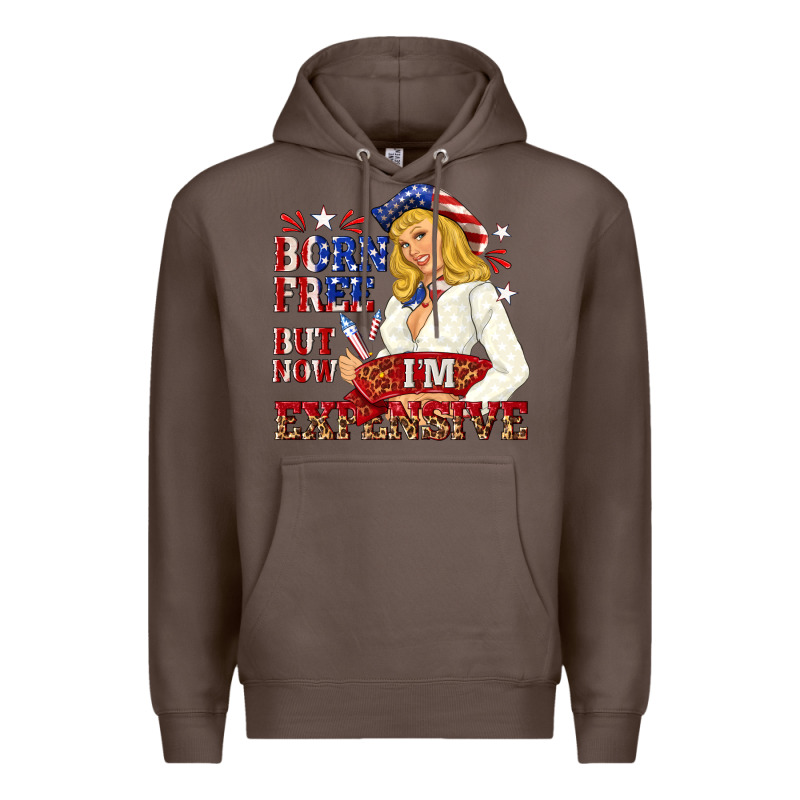 Born Free But Now Im Expensive Premium Hoodie by NancyCooperArtShop | Teevron