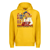 Lemon born free but now im expensive Premium Hoodie - NancyCooperArtShop