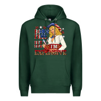Sports Green born free but now im expensive Premium Hoodie - NancyCooperArtShop