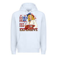 White born free but now im expensive Premium Hoodie - NancyCooperArtShop