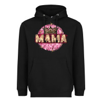 Black mama with round leopard Heavyweight Hoodie - Zillion Design Studio