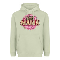 Matcha mama with round leopard Heavyweight Hoodie - Zillion Design Studio