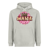 Moon Dust mama with round leopard Heavyweight Hoodie - Zillion Design Studio