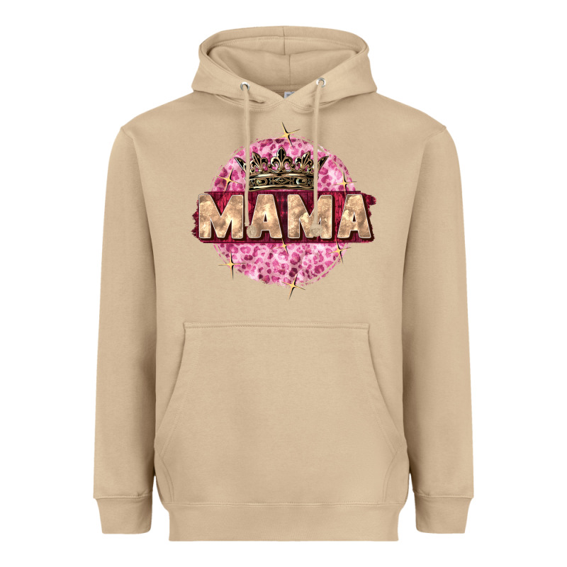 Mama With Round Leopard Heavyweight Hoodie by Zillion Design Studio | Teevron