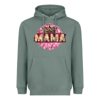 Sage mama with round leopard Heavyweight Hoodie - Zillion Design Studio