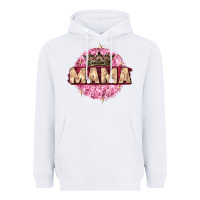 White mama with round leopard Heavyweight Hoodie - Zillion Design Studio