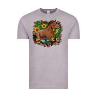 Vintage Zinc western horse cactus sunflowers serape leopard  turquoise wooden Vintage Tee - Artiststas
