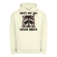 Pigment Pistachio sweet but will throw hands Urban Hoodie - MaliasSmallBusiness