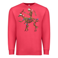 Cardinal skeleton deer santa Premium Sweatshirt - FaDigitalArtStudio