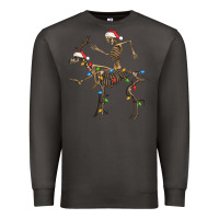 Smoke skeleton deer santa Premium Sweatshirt - FaDigitalArtStudio