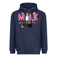 Navy milk maker Heavyweight Hoodie - Zillion Design Studio