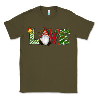 Army Green Christmas Love Gnome Classic Tee - RanaPortraitStore