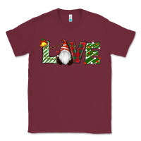 Burgundy Christmas Love Gnome Classic Tee - RanaPortraitStore