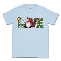 Dusty Blue Christmas Love Gnome Classic Tee - RanaPortraitStore