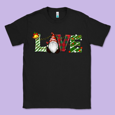 Christmas Love Gnome Classic Tee Designed By Ranaportraitstore