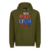 Army Green boom bitch get out the way Premium Hoodie - NancyCooperArtShop