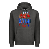 Charcoal Heather boom bitch get out the way Premium Hoodie - NancyCooperArtShop
