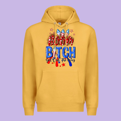 Boom Bitch Get Out The Way Premium Hoodie Designed By Nancycooperartshop