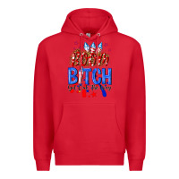 Red boom bitch get out the way Premium Hoodie - NancyCooperArtShop