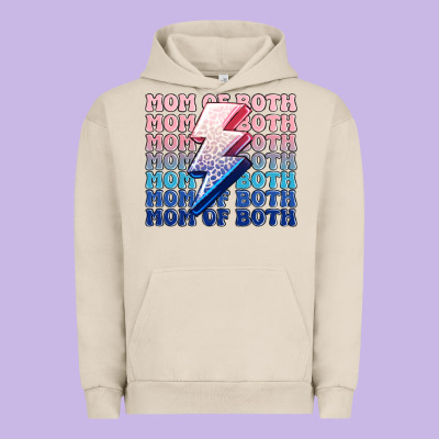 Mom Of Both Boy And Girl Urban Hoodie Designed By Maliassmallbusiness