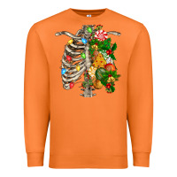 Carrot skeleton chest christmas Premium Sweatshirt - FaDigitalArtStudio