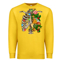 Lemon skeleton chest christmas Premium Sweatshirt - FaDigitalArtStudio