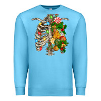 Ocean Blue skeleton chest christmas Premium Sweatshirt - FaDigitalArtStudio