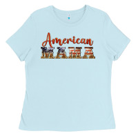 Baby Blue american mama Ladies Tee - BarkalooDesign