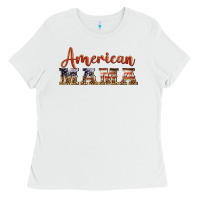 White american mama Ladies Tee - BarkalooDesign