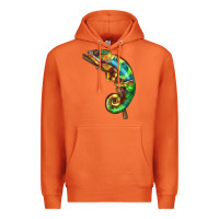 Carrot Chameleon Lizard Illustrations Premium Hoodie - LillyAllenDesigns