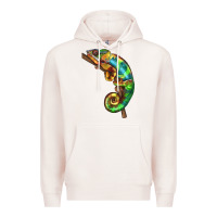 Chameleon Lizard Illustrations Premium Hoodie | Teevron