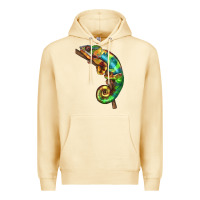 Pina Colada Chameleon Lizard Illustrations Premium Hoodie - LillyAllenDesigns