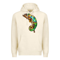 Tofu Chameleon Lizard Illustrations Premium Hoodie - LillyAllenDesigns