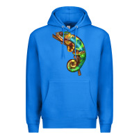 True Royal Chameleon Lizard Illustrations Premium Hoodie - LillyAllenDesigns