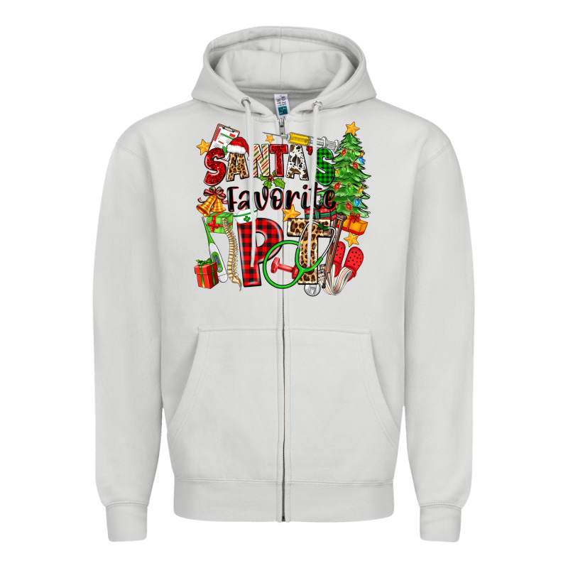 Santa's Favorite Pt Zipper Hoodie by Zillion Design Studio | Teevron