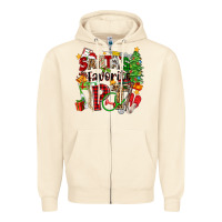 Sandshell santa's favorite pt Zipper Hoodie - Zillion Design Studio