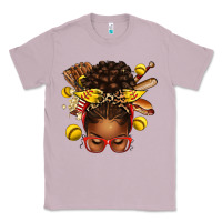 Lilac softball afro messy bun Classic Tee - texasbilliewilder