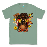 Sage softball afro messy bun Classic Tee - texasbilliewilder