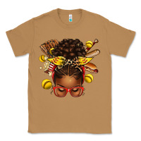 Toasted Coconut softball afro messy bun Classic Tee - texasbilliewilder