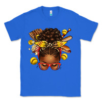 True Royal softball afro messy bun Classic Tee - texasbilliewilder