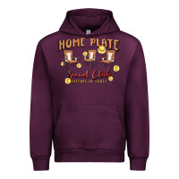 Mauve Wine glitter softball Urban Hoodie - MaliasSmallBusiness