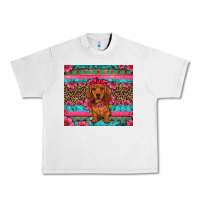 Lunar Rock dachshund puppy floral Urban Heavy Tee - Artiststas