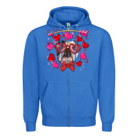 True Royal Valentine's day  english bulldog Zipper Hoodie - RanaPortraitStore