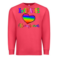 Cardinal love always wins Premium Sweatshirt - HRA Design Shop