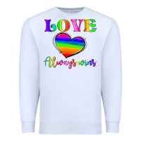 White love always wins Premium Sweatshirt - HRA Design Shop