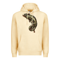 Pina Colada Green Chameleon Lizard Illustrations Premium Hoodie - LillyAllenDesigns